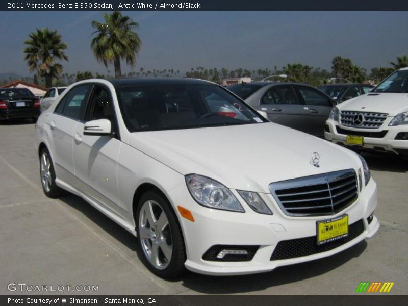 Arctic White / Almond/Black 2011 Mercedes-Benz E 350 Sedan