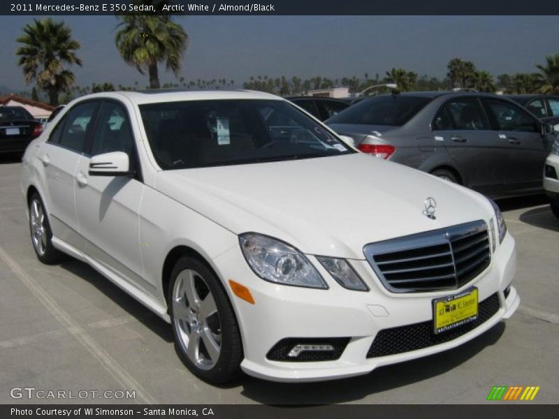 Arctic White / Almond/Black 2011 Mercedes-Benz E 350 Sedan