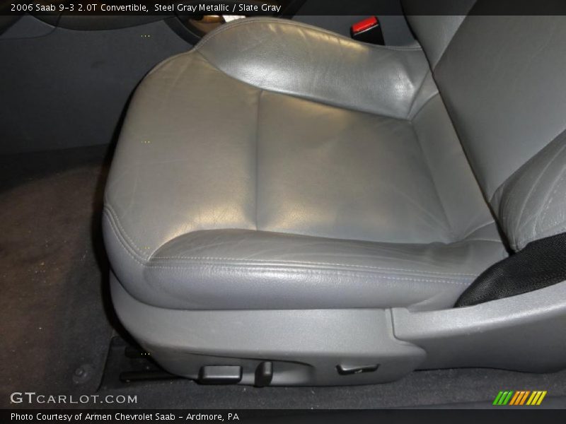 Steel Gray Metallic / Slate Gray 2006 Saab 9-3 2.0T Convertible