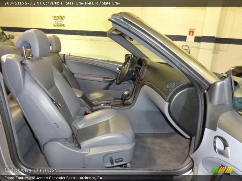 Steel Gray Metallic / Slate Gray 2006 Saab 9-3 2.0T Convertible