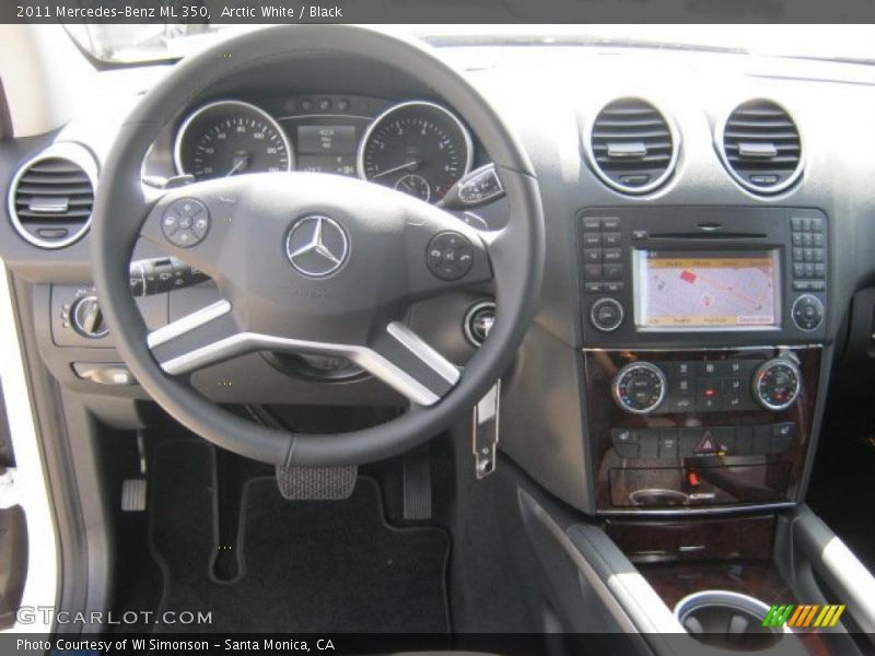 Arctic White / Black 2011 Mercedes-Benz ML 350
