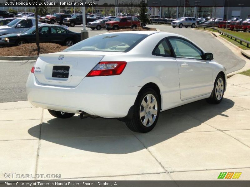 Taffeta White / Ivory 2008 Honda Civic LX Coupe