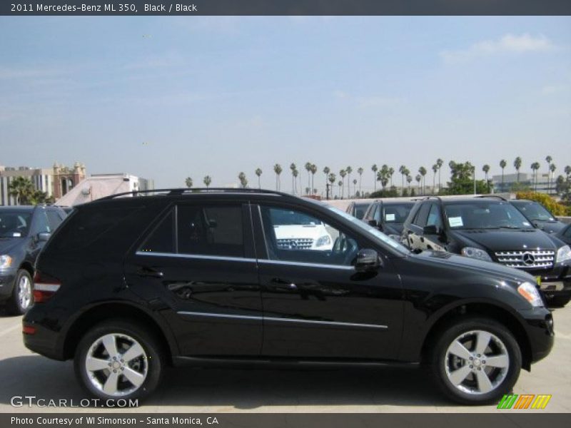 Black / Black 2011 Mercedes-Benz ML 350