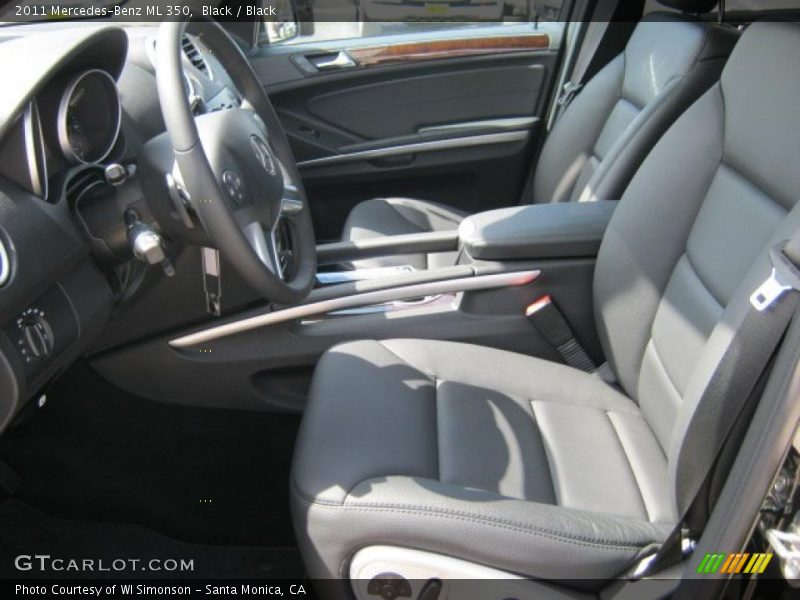 Black / Black 2011 Mercedes-Benz ML 350