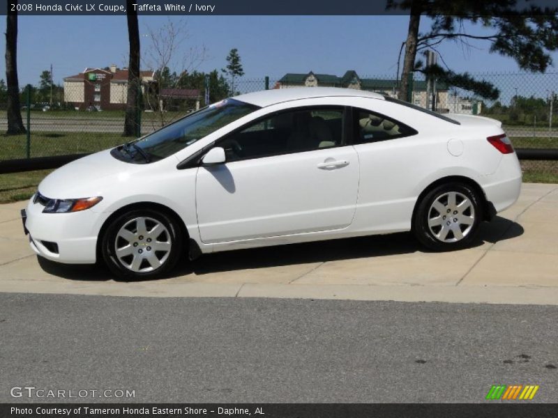 Taffeta White / Ivory 2008 Honda Civic LX Coupe