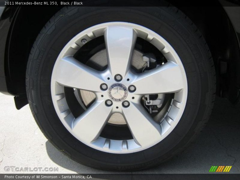 Black / Black 2011 Mercedes-Benz ML 350