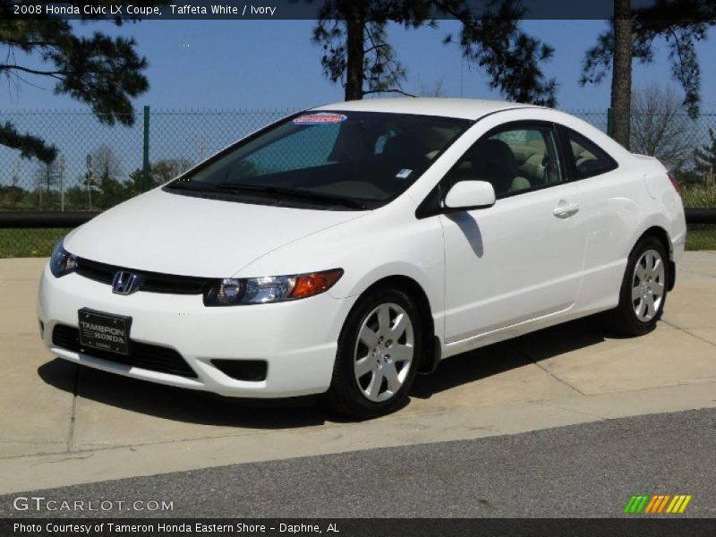 Taffeta White / Ivory 2008 Honda Civic LX Coupe