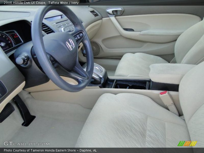 Taffeta White / Ivory 2008 Honda Civic LX Coupe