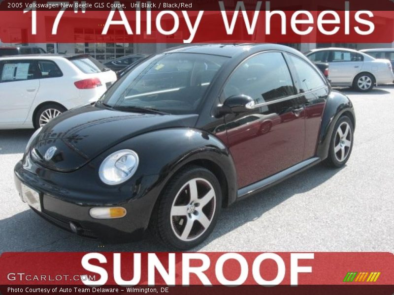 Uni Black / Black/Red 2005 Volkswagen New Beetle GLS Coupe
