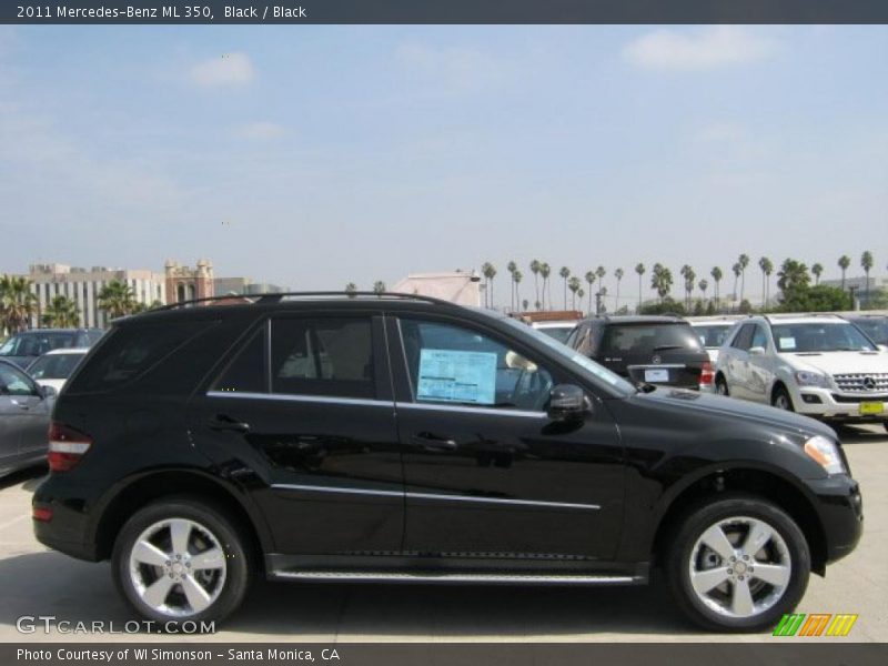 Black / Black 2011 Mercedes-Benz ML 350
