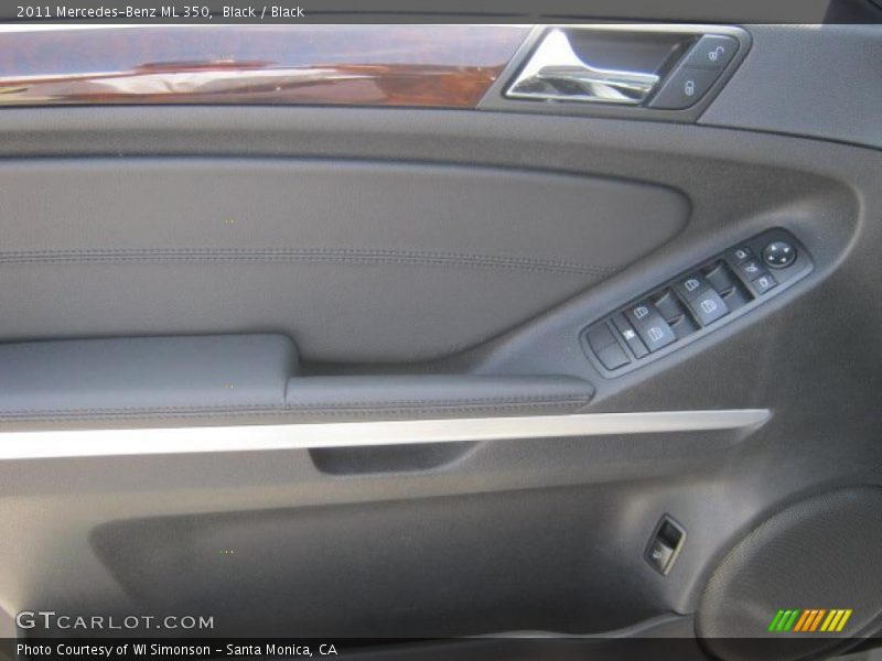 Black / Black 2011 Mercedes-Benz ML 350