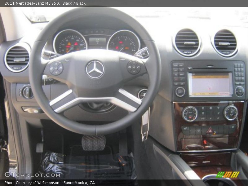 Black / Black 2011 Mercedes-Benz ML 350