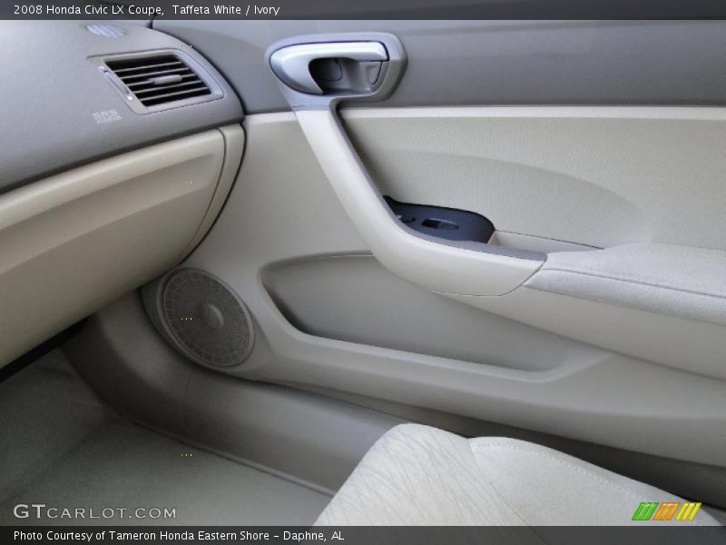 Taffeta White / Ivory 2008 Honda Civic LX Coupe