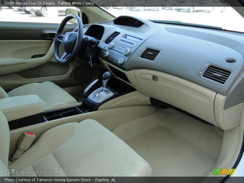 Taffeta White / Ivory 2008 Honda Civic LX Coupe