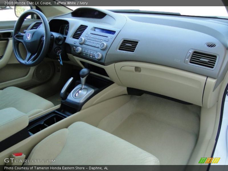 Taffeta White / Ivory 2008 Honda Civic LX Coupe