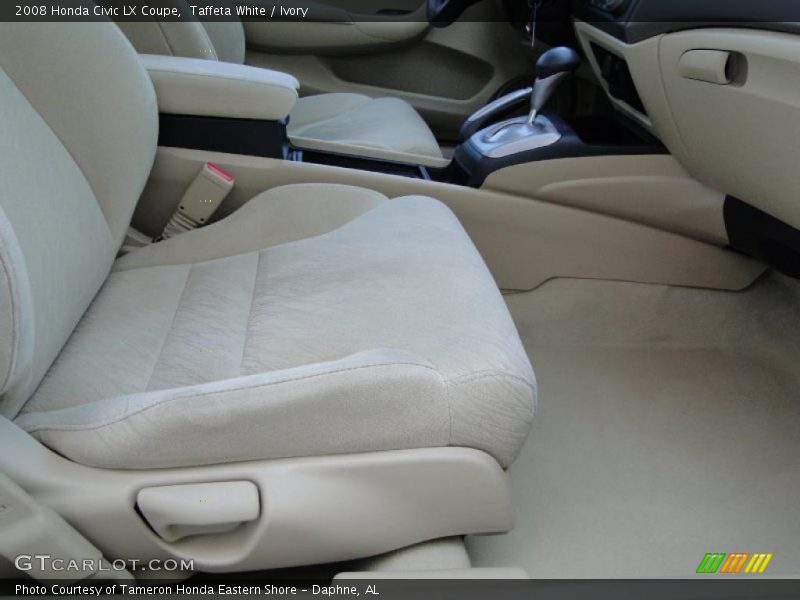 Taffeta White / Ivory 2008 Honda Civic LX Coupe