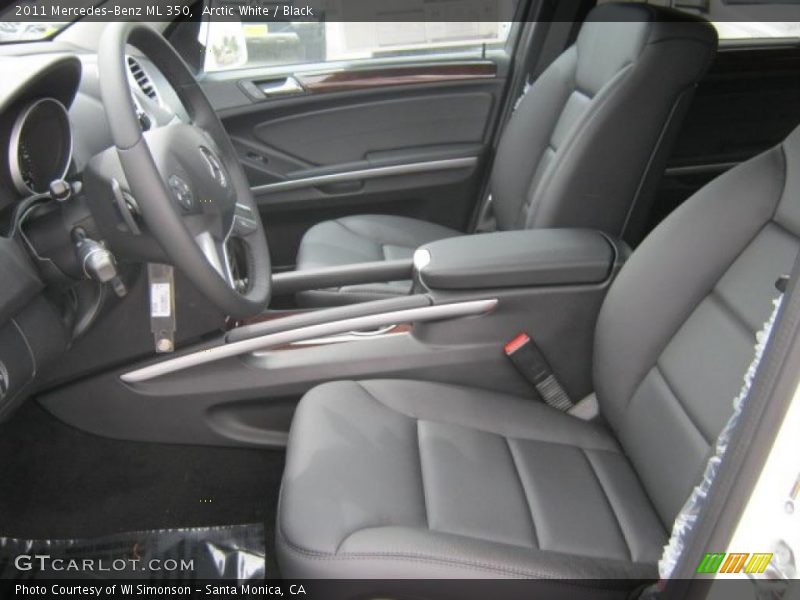 Arctic White / Black 2011 Mercedes-Benz ML 350