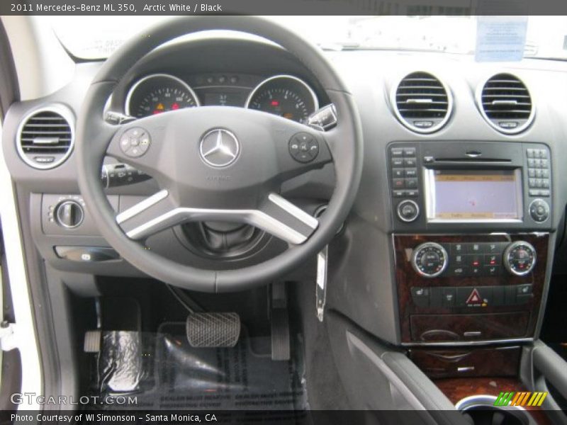 Arctic White / Black 2011 Mercedes-Benz ML 350