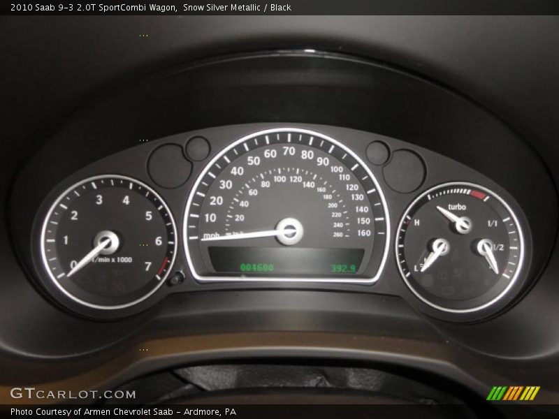  2010 9-3 2.0T SportCombi Wagon 2.0T SportCombi Wagon Gauges