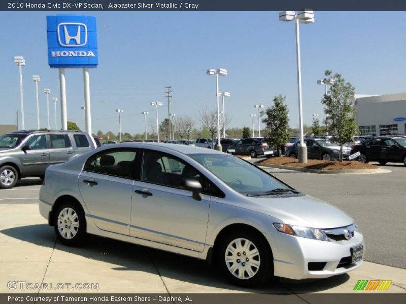 Alabaster Silver Metallic / Gray 2010 Honda Civic DX-VP Sedan