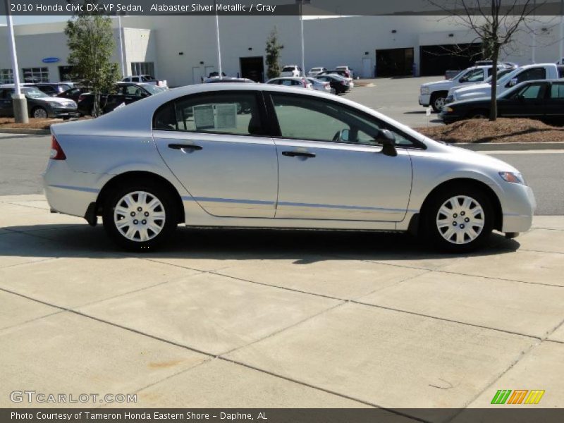 Alabaster Silver Metallic / Gray 2010 Honda Civic DX-VP Sedan
