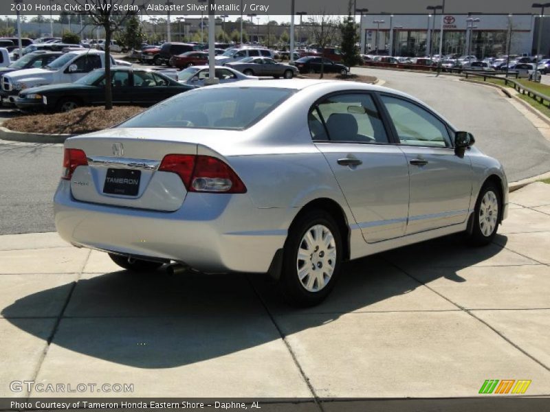 Alabaster Silver Metallic / Gray 2010 Honda Civic DX-VP Sedan