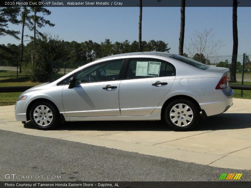 Alabaster Silver Metallic / Gray 2010 Honda Civic DX-VP Sedan