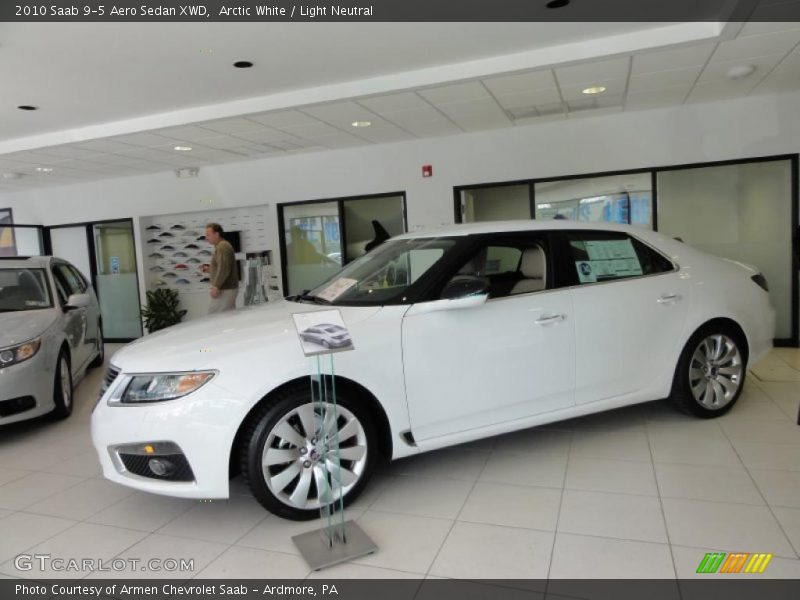 Arctic White / Light Neutral 2010 Saab 9-5 Aero Sedan XWD