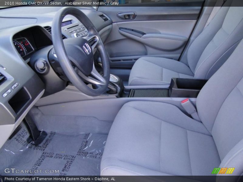  2010 Civic DX-VP Sedan Gray Interior