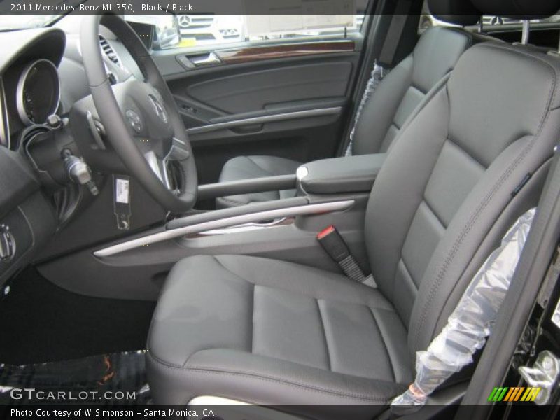 Black / Black 2011 Mercedes-Benz ML 350