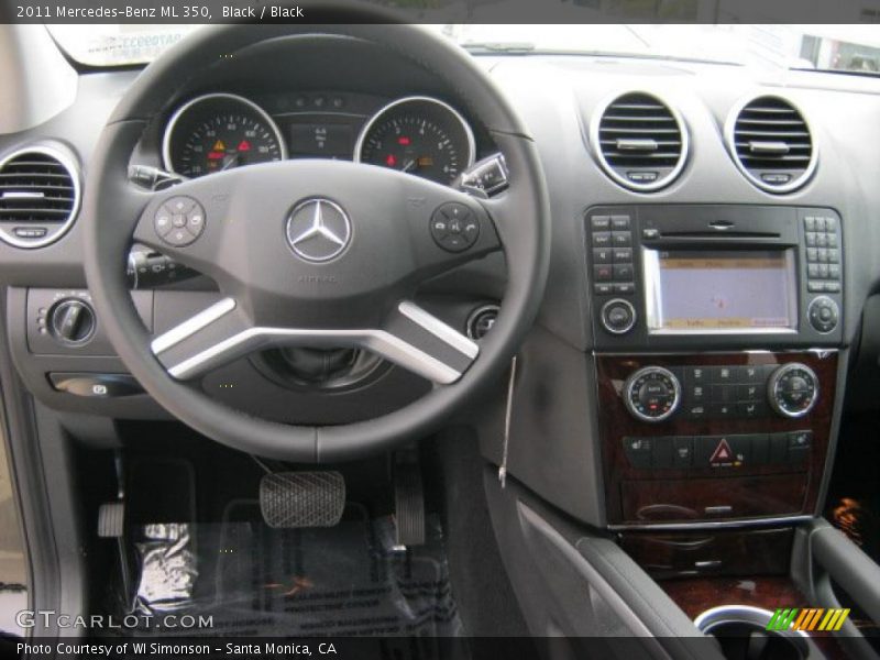 Black / Black 2011 Mercedes-Benz ML 350