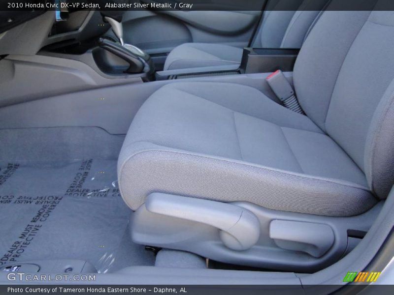 Alabaster Silver Metallic / Gray 2010 Honda Civic DX-VP Sedan