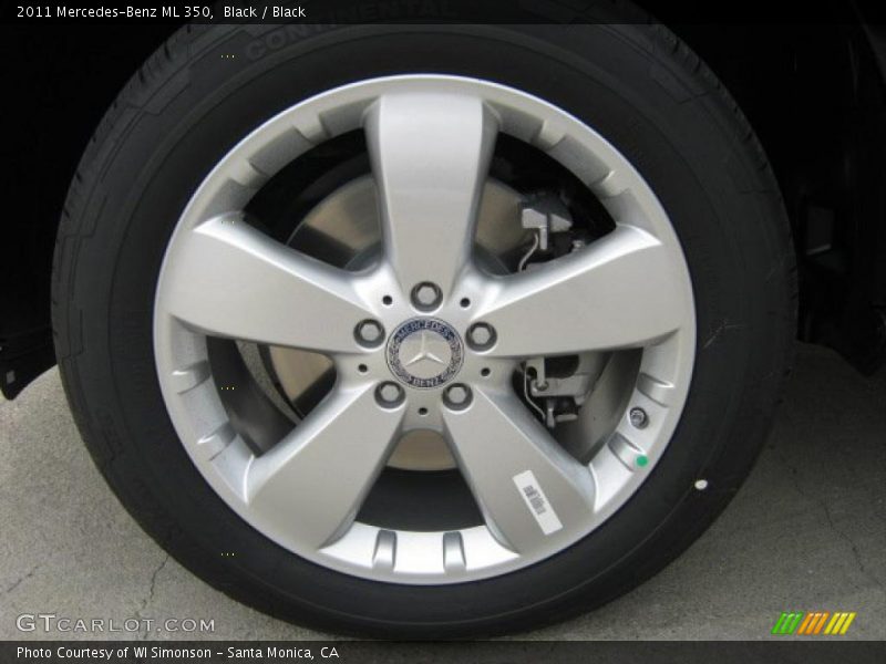 Black / Black 2011 Mercedes-Benz ML 350