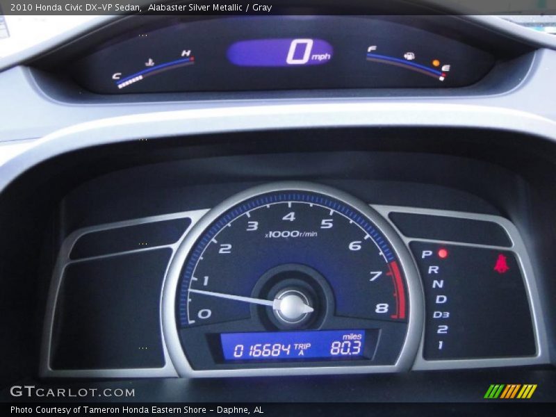  2010 Civic DX-VP Sedan DX-VP Sedan Gauges