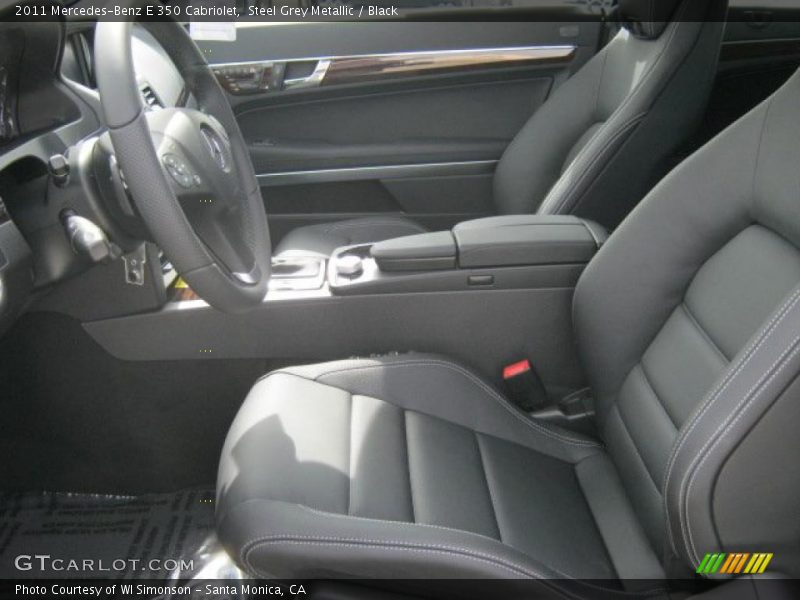 Steel Grey Metallic / Black 2011 Mercedes-Benz E 350 Cabriolet