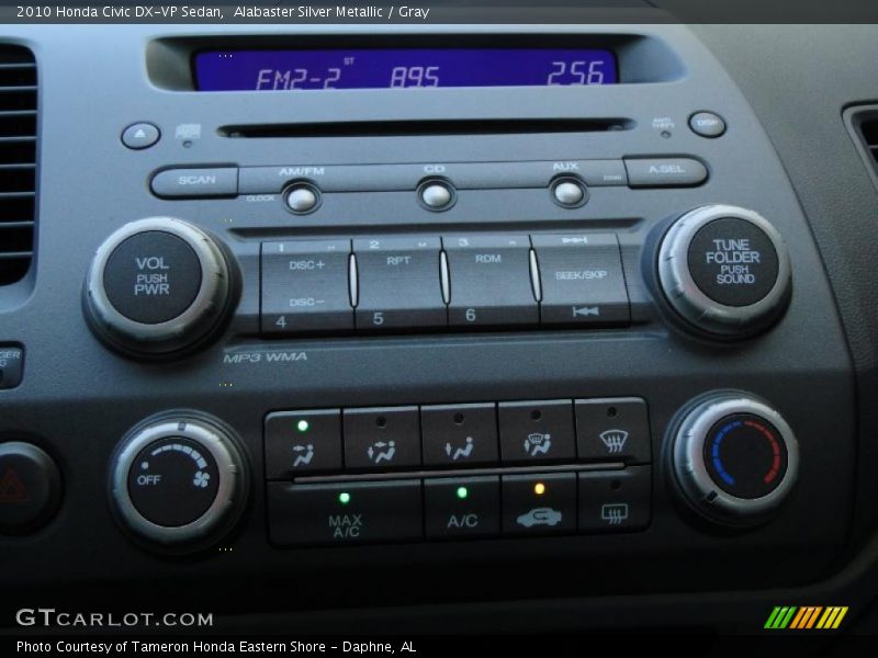 Controls of 2010 Civic DX-VP Sedan