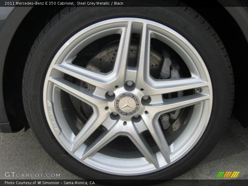 Steel Grey Metallic / Black 2011 Mercedes-Benz E 350 Cabriolet