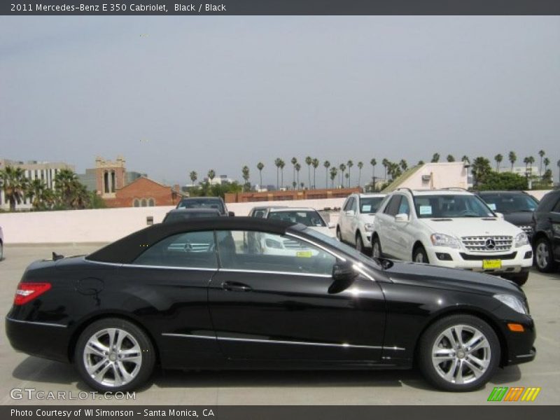 Black / Black 2011 Mercedes-Benz E 350 Cabriolet