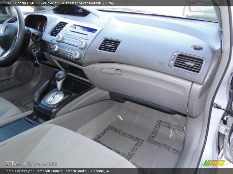 Alabaster Silver Metallic / Gray 2010 Honda Civic DX-VP Sedan