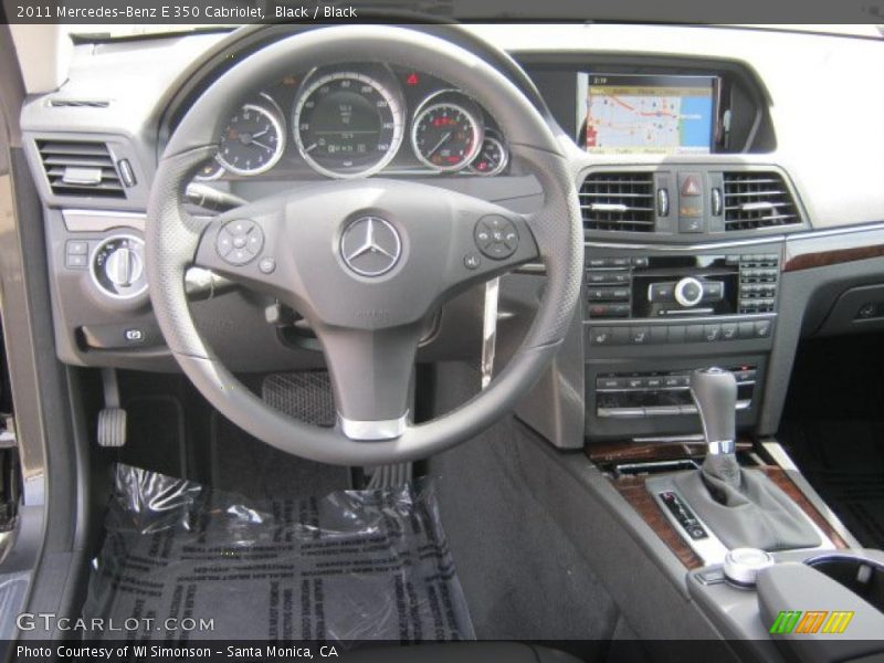 Black / Black 2011 Mercedes-Benz E 350 Cabriolet