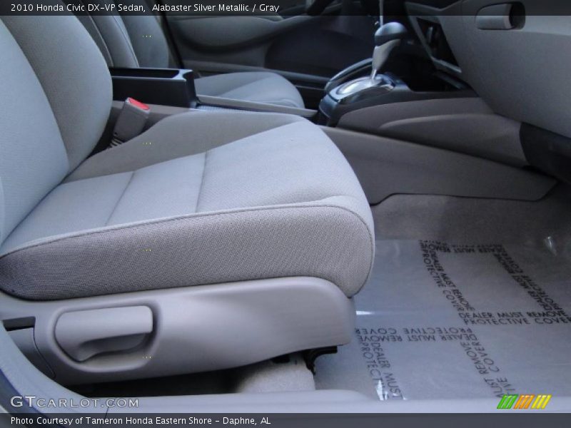 Alabaster Silver Metallic / Gray 2010 Honda Civic DX-VP Sedan