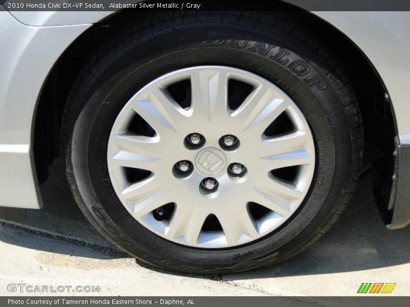 Alabaster Silver Metallic / Gray 2010 Honda Civic DX-VP Sedan