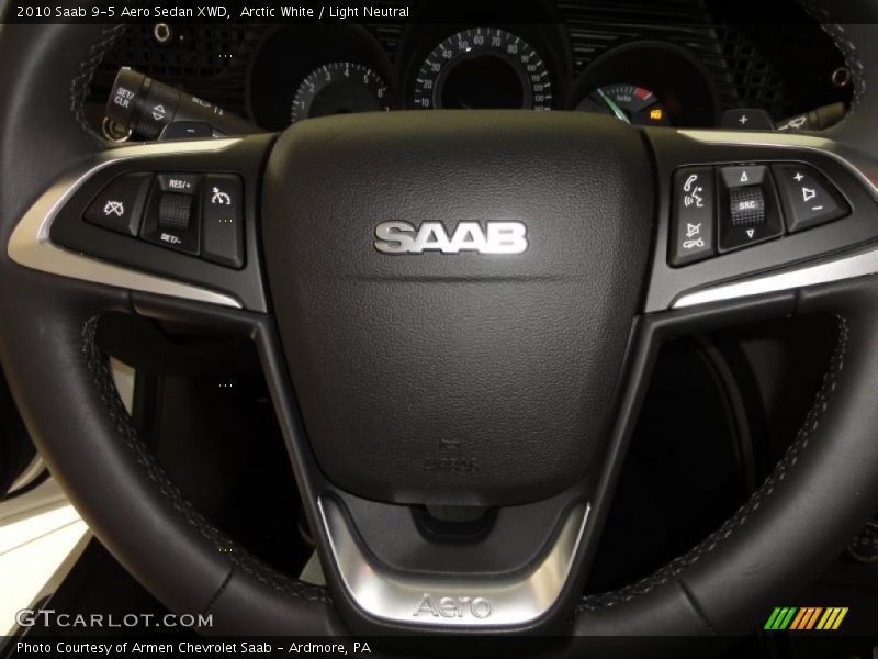 Arctic White / Light Neutral 2010 Saab 9-5 Aero Sedan XWD