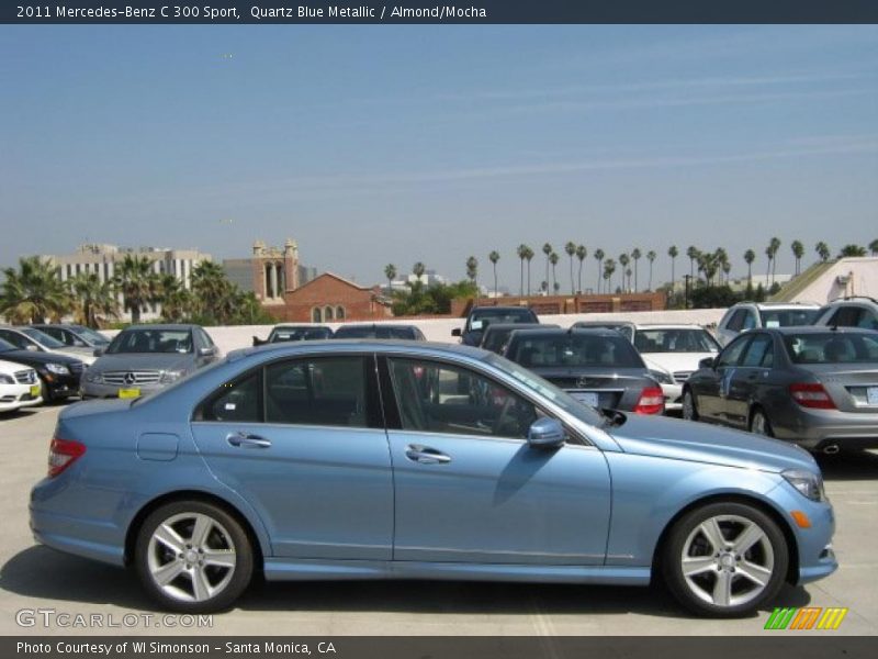 Quartz Blue Metallic / Almond/Mocha 2011 Mercedes-Benz C 300 Sport