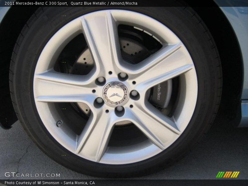 Quartz Blue Metallic / Almond/Mocha 2011 Mercedes-Benz C 300 Sport