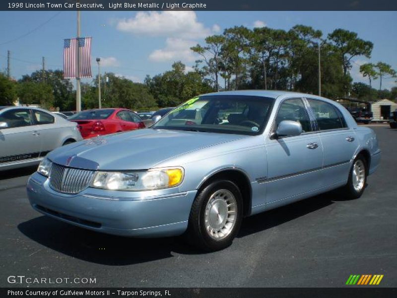 Light Blue Metallic / Light Graphite 1998 Lincoln Town Car Executive