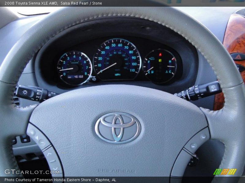 Salsa Red Pearl / Stone 2008 Toyota Sienna XLE AWD