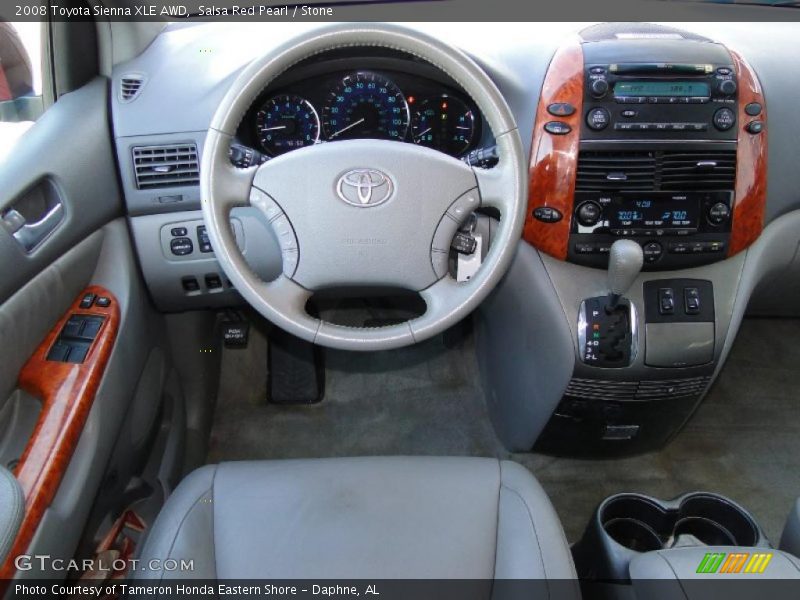 Salsa Red Pearl / Stone 2008 Toyota Sienna XLE AWD