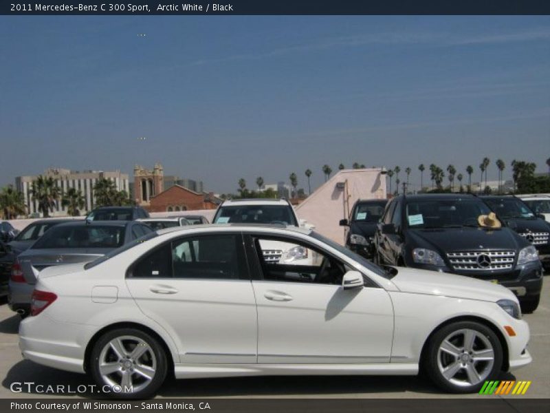 Arctic White / Black 2011 Mercedes-Benz C 300 Sport