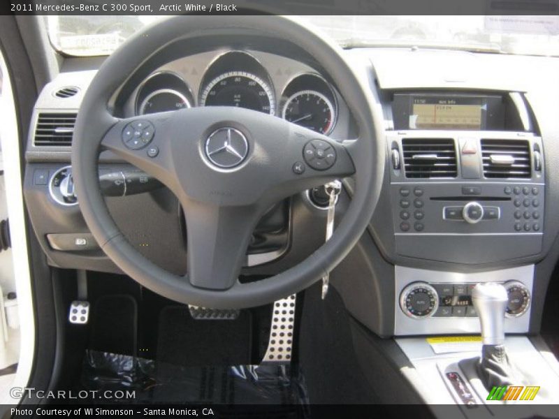 Arctic White / Black 2011 Mercedes-Benz C 300 Sport
